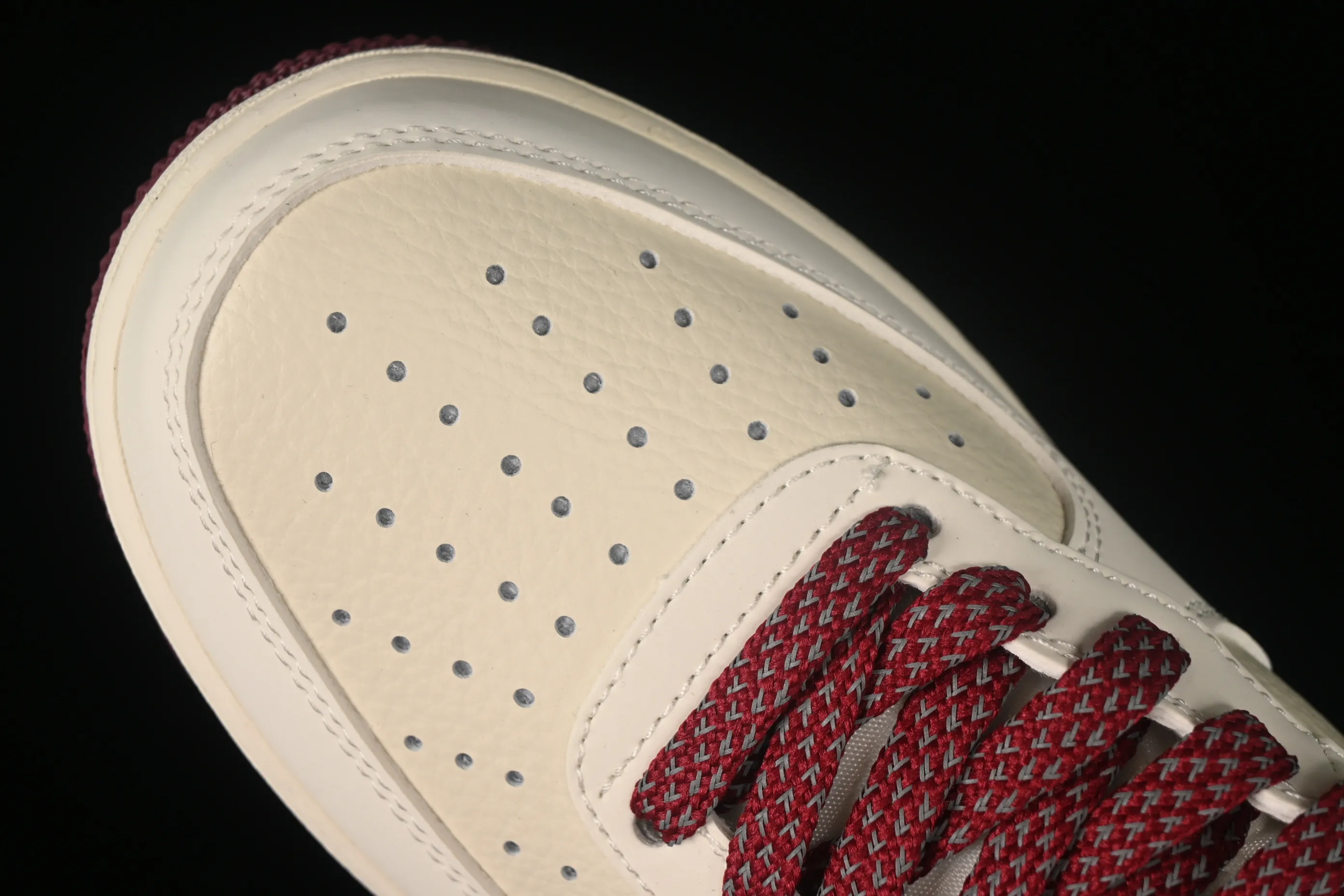 All categories Nk Air Force 1 Air Force series Nk Air Force 1 Mid Air Force mid-top Nk Air Force 1'07 Mid beige red hook Starry Air Force One mid-top casual sneakers SH0235-533
